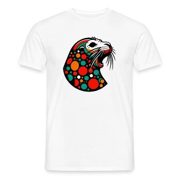 Seal - Men's T-Shirt - white - Front - AI Model Male 178 dark (178cm)