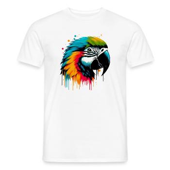 Parrot - Men's T-Shirt - white - Front - AI Model Male 178 dark (178cm)