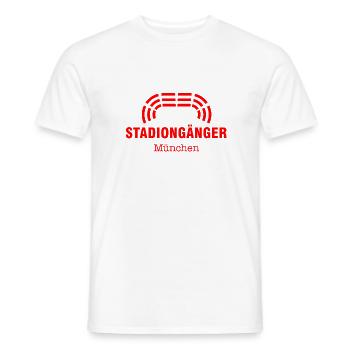 Stadiongänger München – Für echte Fans I Geschenk - Männer T-Shirt - Weiß - Vorne - AI Model Male 178 dark (178cm)