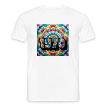SCHÖNES JAHR 1970 - Männer T-Shirt - Weiß - Vorne - AI Model Male 178 dark (178cm)