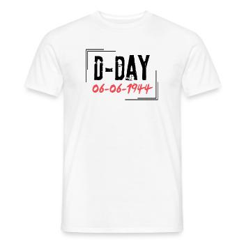 D-Day - T-shirt homme - blanc - Devant - AI Model Male 178 dark (178cm)