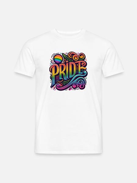 Feiern Sie Liebe und Vielfalt mit Pride, LGBTQ+ - Männer T-Shirt - Weiß