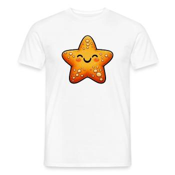 Seestern - Männer T-Shirt - Weiß - Vorne - AI Model Male 178 dark (178cm)
