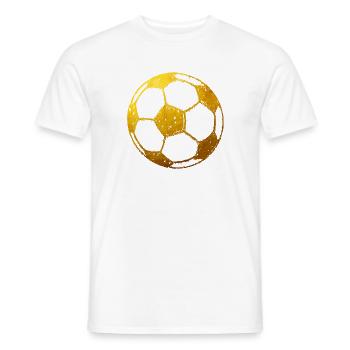 Football - Gold - Men's T-Shirt - white - Front - AI Model Male 178 dark (178cm)