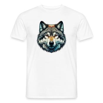 Loup - T-shirt homme - blanc - Devant - AI Model Male 178 dark (178cm)