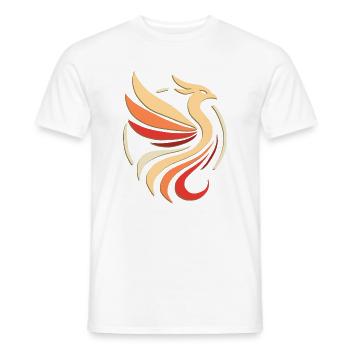 Phoenix - Men's T-Shirt - white - Front - AI Model Male 178 dark (178cm)