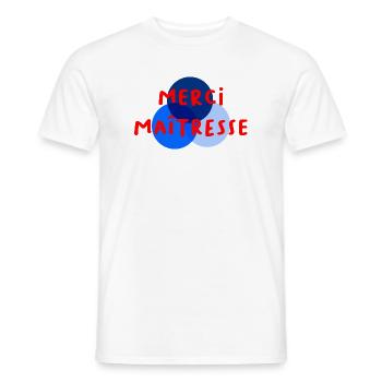 GELIEBTE. VIELEN DANK. DANKE HERRIN - Männer T-Shirt - Weiß - Vorne - AI Model Male 178 dark (178cm)
