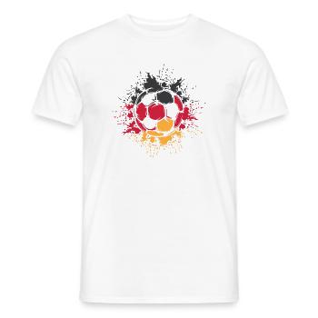 Soccer Color Explosion Germany Soccer Game - Men's T-Shirt - white - Front - AI Model Male 178 dark (178cm)