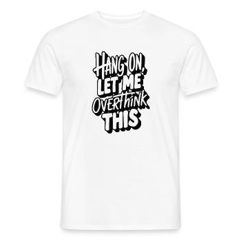 Motivational Text Leisure African Style - Men's T-Shirt - white - Front - AI Model Male 178 dark (178cm)
