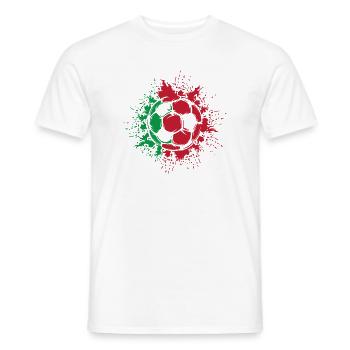 Portugal Soccer Explosion Soccer Team icon - Men's T-Shirt - white - Front - AI Model Male 178 dark (178cm)