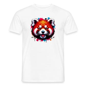 Kleiner Panda - Männer T-Shirt - Weiß - Vorne - AI Model Male 178 dark (178cm)