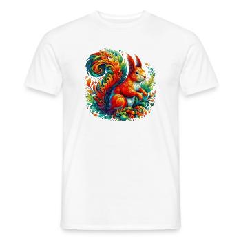 Squirrel - Men's T-Shirt - white - Front - AI Model Male 178 dark (178cm)
