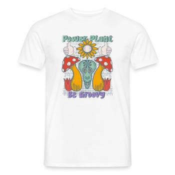 Une centrale électrique doit être cool - T-shirt homme - blanc - Devant - AI Model Male 178 dark (178cm)