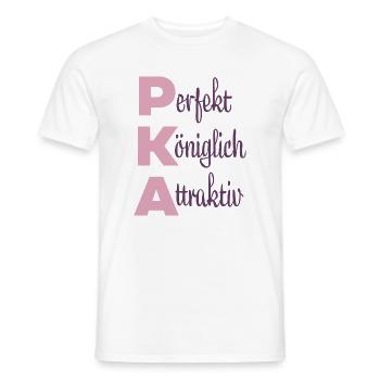 Perfekt Königlich Attraktiv - Männer T-Shirt - Weiß - Vorne - AI Model Male 178 dark (178cm)