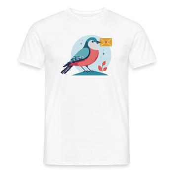 letter for you - Men's T-Shirt - white - Front - AI Model Male 178 dark (178cm)