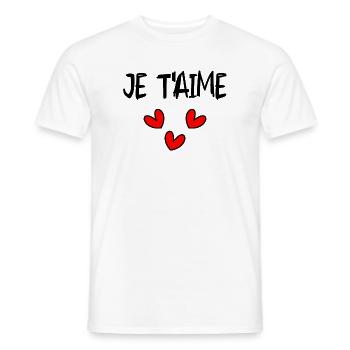 WEDDING. BRIDE-TO-BE. Bachelorette party. TEAM. TEAM MARIEE - Men's T-Shirt - white - Front - AI Model Male 178 dark (178cm)
