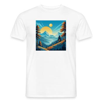 Two Suns - Men's T-Shirt - white - Front - AI Model Male 178 dark (178cm)
