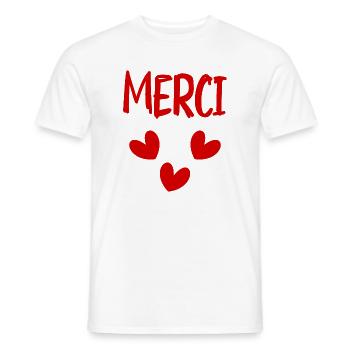 MISTRESS. THANK YOU. THANK YOU MISTRESS - Men's T-Shirt - white - Front - AI Model Male 178 dark (178cm)
