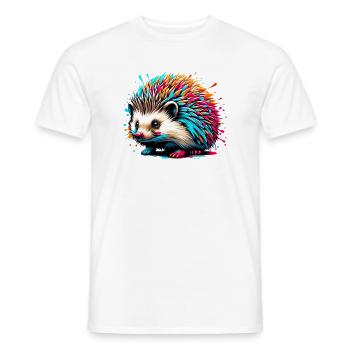 Hedgehog - Men's T-Shirt - white - Front - AI Model Male 178 dark (178cm)