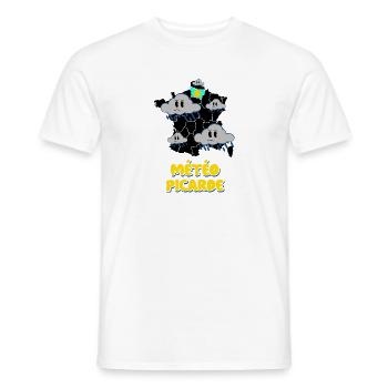 Wetter in der Picardie - Männer T-Shirt - Weiß - Vorne - AI Model Male 178 dark (178cm)