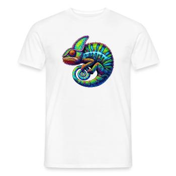 Caméléon - T-shirt homme - blanc - Devant - AI Model Male 178 dark (178cm)