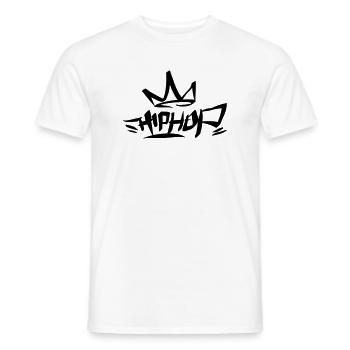 Graffiti Tag HipHop King 01 1C - Männer T-Shirt - Weiß - Vorne - AI Model Male 178 dark (178cm)