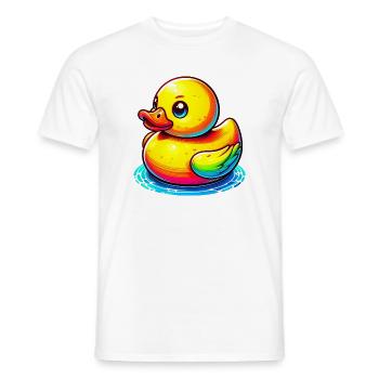 Caneton Canard Canard - T-shirt homme - blanc - Devant - AI Model Male 178 dark (178cm)