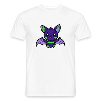 Fledermaus - Männer T-Shirt - Weiß - Vorne - AI Model Male 178 dark (178cm)