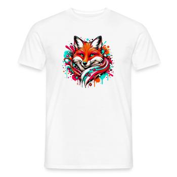 Renard - T-shirt homme - blanc - Devant - AI Model Male 178 dark (178cm)