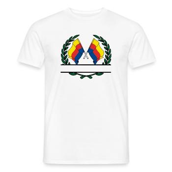 Flaggen Provinz Nordholland Lorbeerkranz Banner - Männer T-Shirt - Weiß - Vorne - AI Model Male 178 dark (178cm)