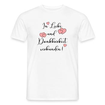 ABSCHIED LIEBE DANKBARKEIT Verbundenheit - Männer T-Shirt - Weiß - Vorne - AI Model Male 178 dark (178cm)