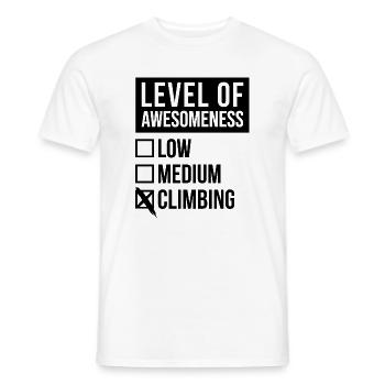 Klettern - Männer T-Shirt - Weiß - Vorne - AI Model Male 178 dark (178cm)