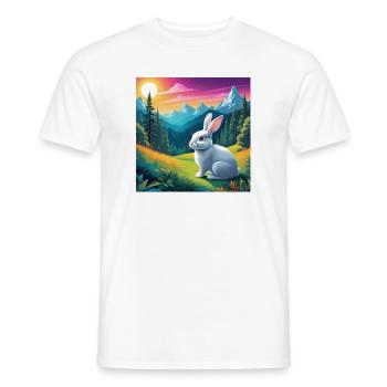 Häschen - Männer T-Shirt - Weiß - Vorne - AI Model Male 178 dark (178cm)