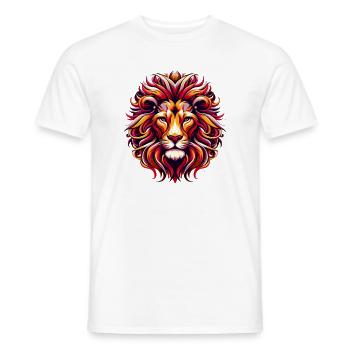 Lion - T-shirt homme - blanc - Devant - AI Model Male 178 dark (178cm)