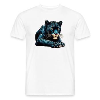 Panthère - T-shirt homme - blanc - Devant - AI Model Male 178 dark (178cm)