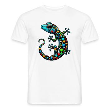 Gecko - Men's T-Shirt - white - Front - AI Model Male 178 dark (178cm)