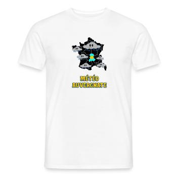 Wetter in der Auvergne - Männer T-Shirt - Weiß - Vorne - AI Model Male 178 dark (178cm)