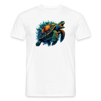 Turtle - Men's T-Shirt - white - Front - AI Model Male 178 dark (178cm)