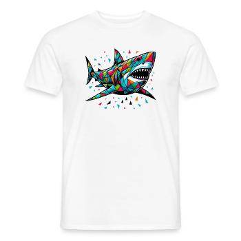 Hai - Männer T-Shirt - Weiß - Vorne - AI Model Male 178 dark (178cm)