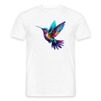 Colibri - T-shirt homme - blanc - Devant - AI Model Male 178 dark (178cm)