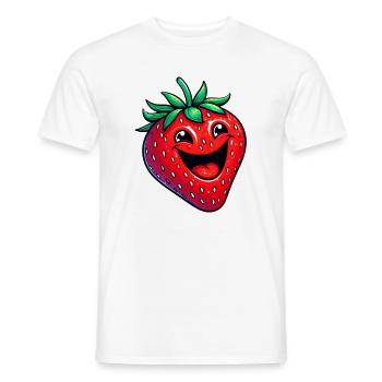 Erdbeeren Erdbeeren - Männer T-Shirt - Weiß - Vorne - AI Model Male 178 dark (178cm)
