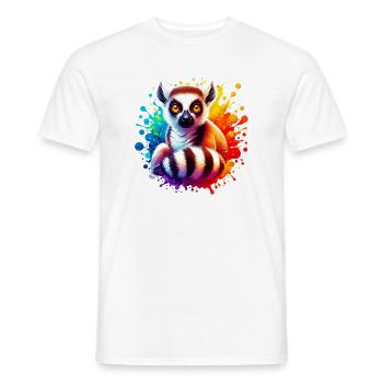 Lémurien - T-shirt homme - blanc - Devant - AI Model Male 178 dark (178cm)