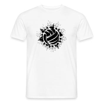Volleyball Ball Explosion Volleyballer Symbol Logo - Männer T-Shirt - Weiß - Vorne - AI Model Male 178 dark (178cm)