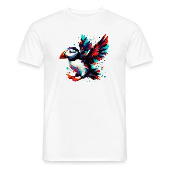 Papageitaucher - Männer T-Shirt - Weiß - Vorne - AI Model Male 178 dark (178cm)
