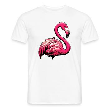 Flamingo - Männer T-Shirt - Weiß - Vorne - AI Model Male 178 dark (178cm)