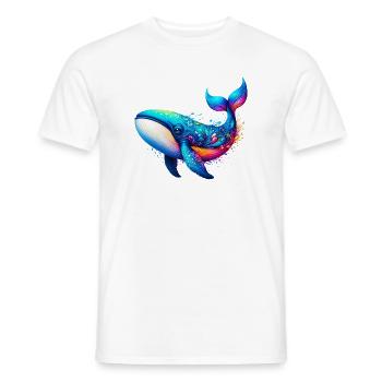 Baleine - T-shirt homme - blanc - Devant - AI Model Male 178 dark (178cm)