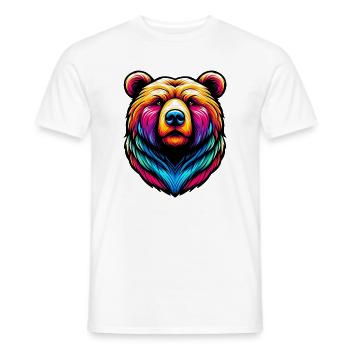 Bear - Men's T-Shirt - white - Front - AI Model Male 178 dark (178cm)