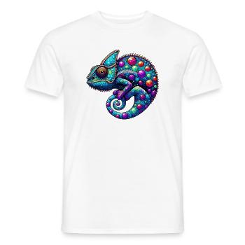 Caméléon - T-shirt homme - blanc - Devant - AI Model Male 178 dark (178cm)