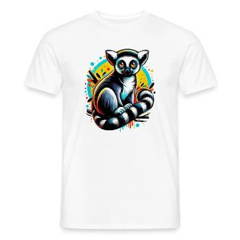 Lémurien - T-shirt homme - blanc - Devant - AI Model Male 178 dark (178cm)