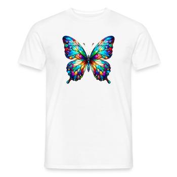 Papillon - T-shirt homme - blanc - Devant - AI Model Male 178 dark (178cm)